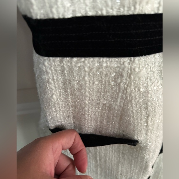 VY’S CLOSET, Dress White Black, Tweed Blazer Buttons Mini Women’s Size M NWT - Picture 6 of 15